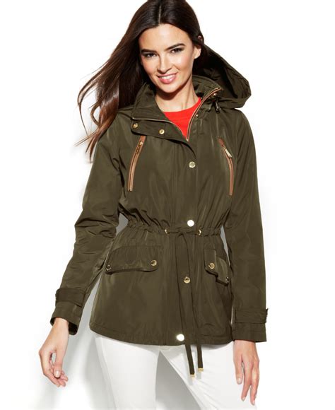 mens michael kors rain jacket|Michael Kors anorak jacket women.